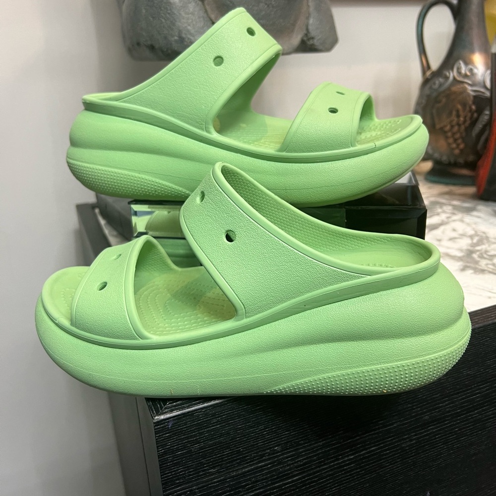 CROCS Mint Green Women's Slide Sandals